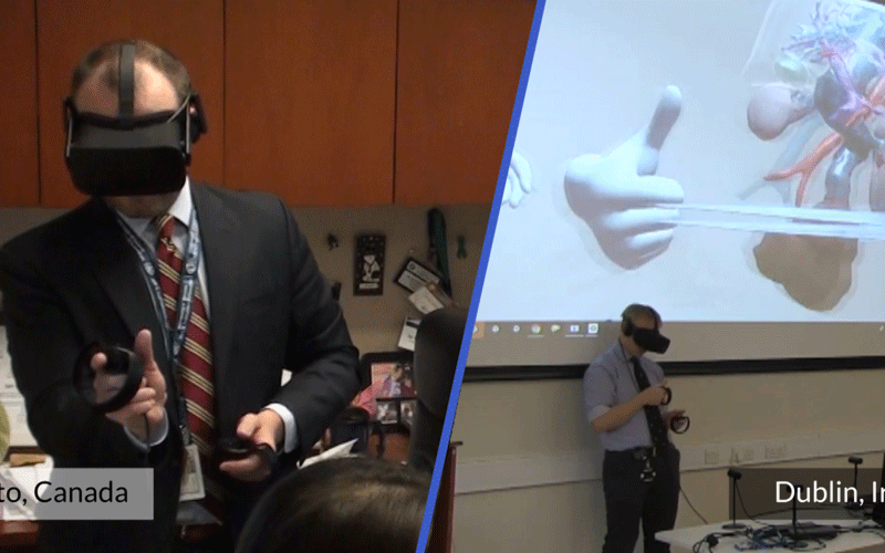 Trans-Atlantic Virtual Reality tumor boards Trans-Atlantic Virtual Reality tumor boards
